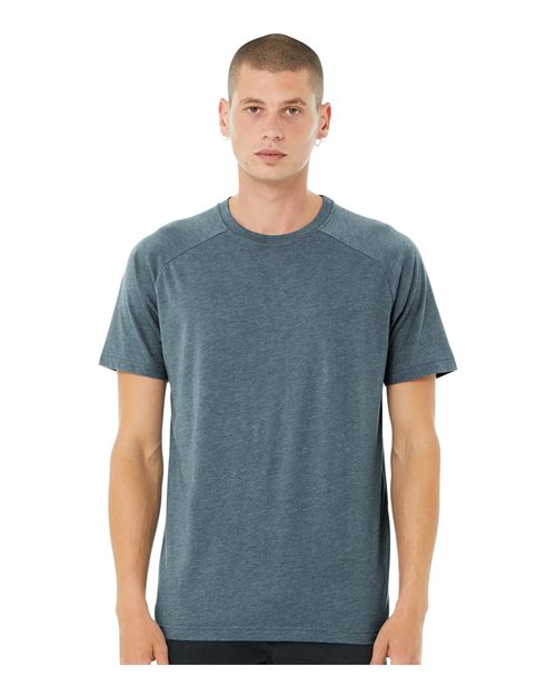 BELLA + CANVAS Men's Heather CVC Raglan Tee 3201