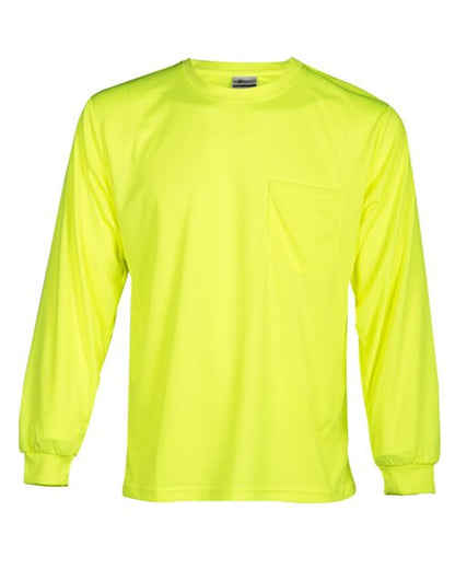 Kishigo Unisex Microfiber Polyester Long Sleeve T-Shirt 9122-9123