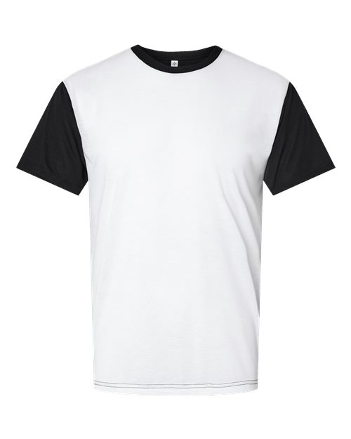 SubliVie Men's Blackout Polyester Sublimation Tee 1902