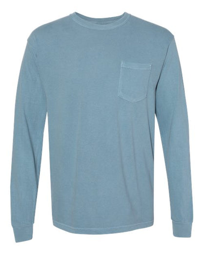 Comfort Colors Unisex Garment-Dyed Heavyweight Long Sleeve Pocket T-Shirt 4410