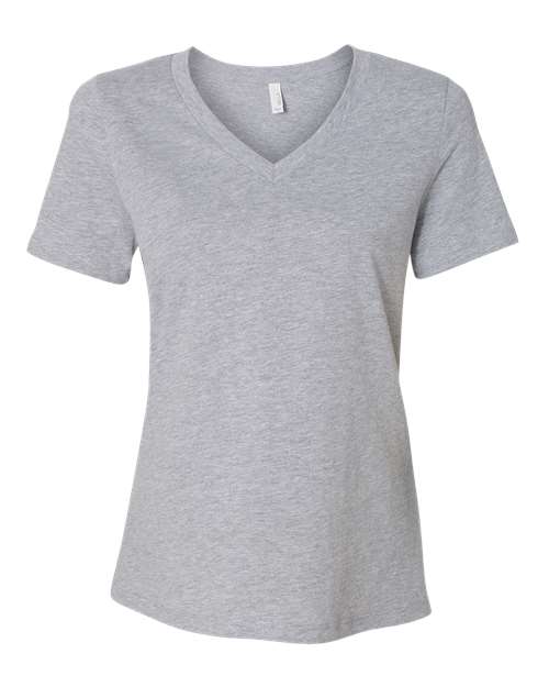 BELLA + CANVAS Women's Relaxed Heather CVC V-Neck Tee 6405CVC