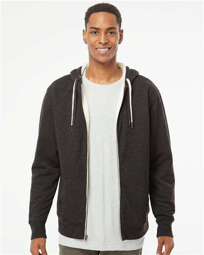 Independent Trading Co. Unisex Sherpa-Lined Hooded Sweatshirt EXP90SHZ