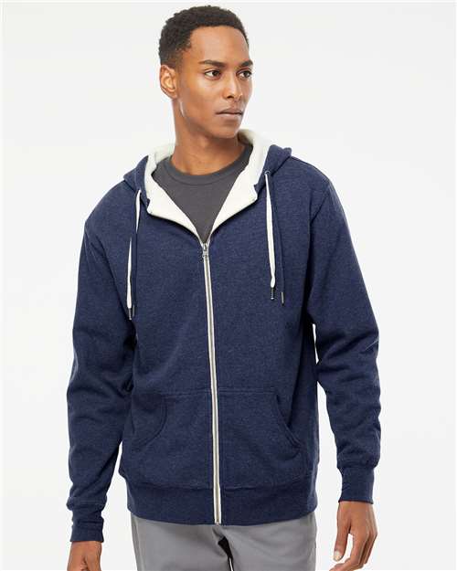 Independent Trading Co. Unisex Sherpa-Lined Hooded Sweatshirt EXP90SHZ