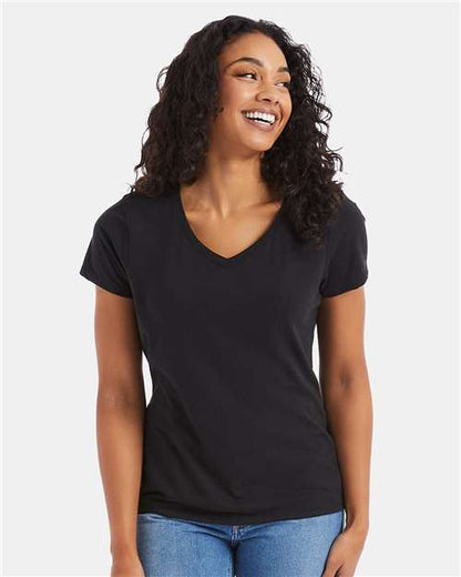 Hanes Women's Perfect-T Triblend V-Neck T-Shirt 42VT