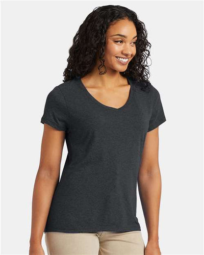 Hanes Women's Perfect-T Triblend V-Neck T-Shirt 42VT