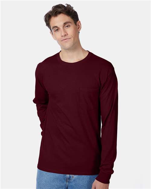 Men's Authentic Long Sleeve Pocket T-Shirt