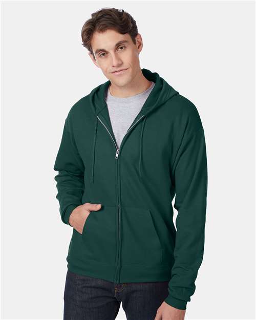 Hanes Unisex EcoSmart® Full-Zip Hooded Sweatshirt P180