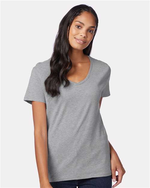 Hanes Women's Perfect-T V-Neck T-Shirt S04V