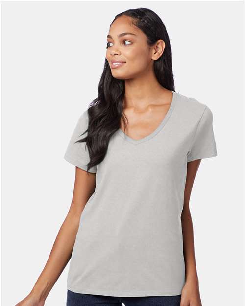 Hanes Women's Perfect-T V-Neck T-Shirt S04V
