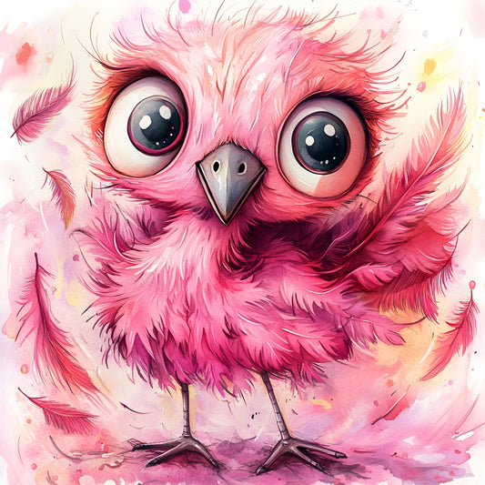 Pink Quirky Flamingo 06