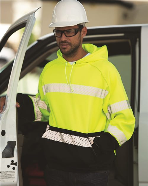 Kishigo Unisex Premium Black Series® Pull Over Hooded Sweatshirt JS142-143