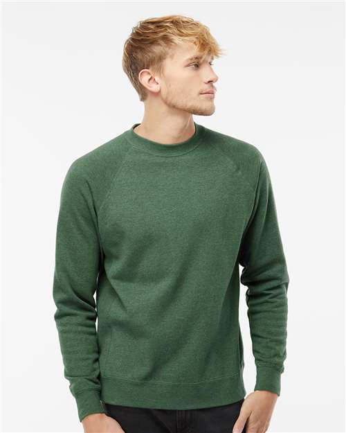 Independent Trading Co. Unisex Special Blend Raglan Crewneck Sweatshirt PRM30SBC