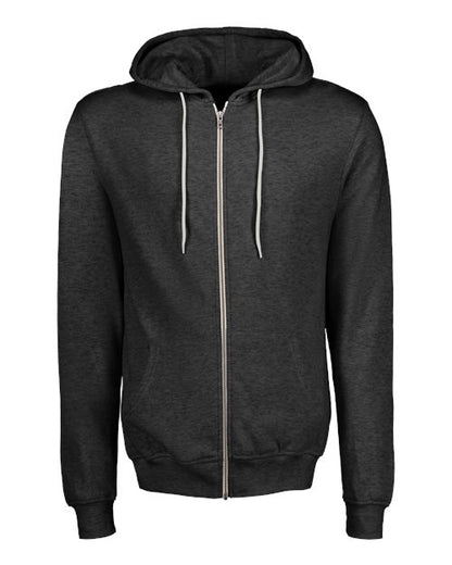 Unisex Retro Heather Full-Zip Hooded Sweatshirt