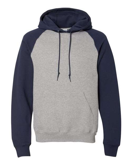 Unisex Dri Power® Colorblock Raglan Hooded Sweatshirt