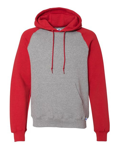 Unisex Dri Power® Colorblock Raglan Hooded Sweatshirt