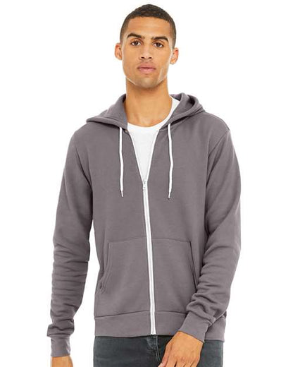 BELLA + CANVAS Unisex Sponge Fleece Full-Zip Hoodie Sweatshirt 3739