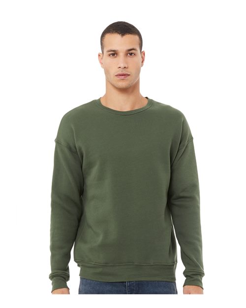 Sponge Fleece Drop Shoulder Crewneck Sweatshirt - XL