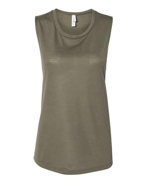 Women's Flowy Scoop Muscle Tank - L