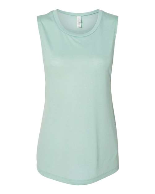 Women's Flowy Scoop Muscle Tank - L