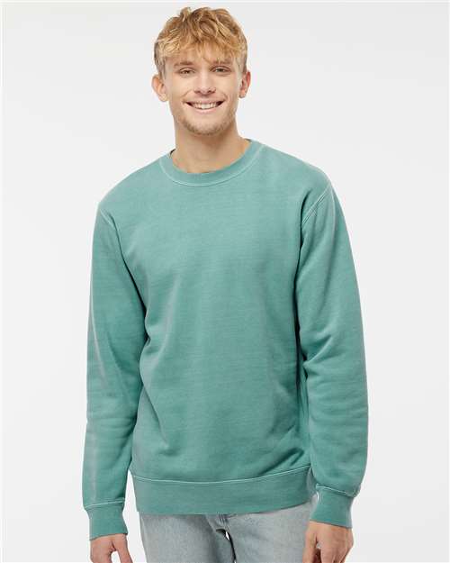 Independent Trading Co. Unisex Midweight Pigment-Dyed Crewneck Sweatshirt PRM3500
