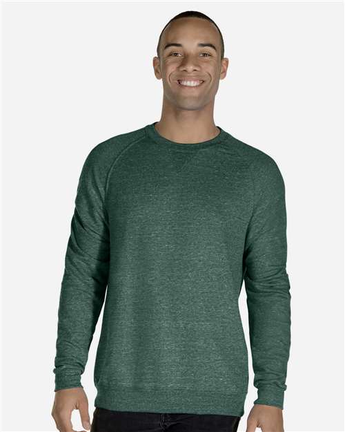 Unisex Snow Heather French Terry Crewneck Sweatshirt
