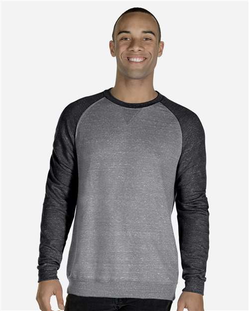 Unisex Snow Heather French Terry Crewneck Sweatshirt