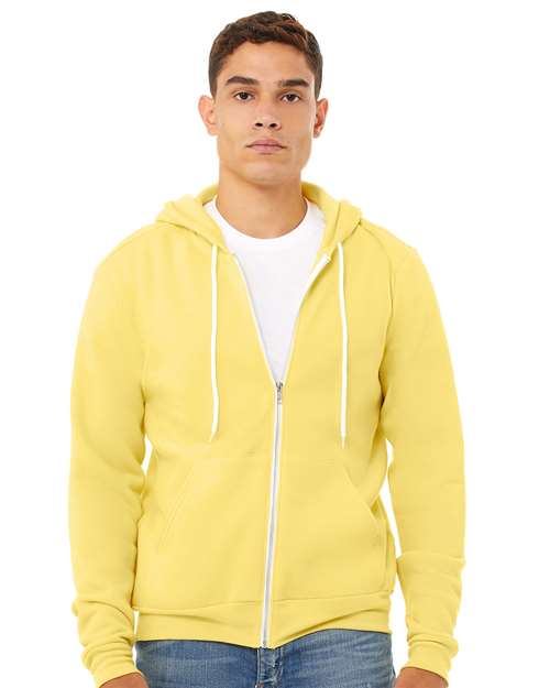 BELLA + CANVAS Unisex Sponge Fleece Full-Zip Hoodie Sweatshirt 3739
