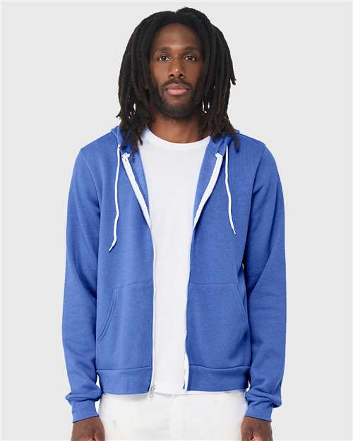 Unisex Sponge Fleece Full-Zip Hoodie Sweatshirt