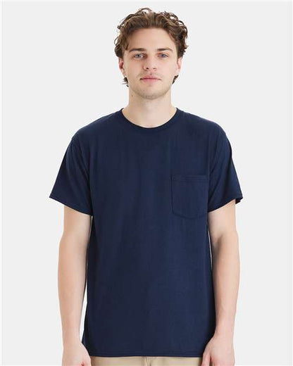 Hanes Unisex Workwear Pocket T-Shirt W110