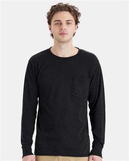 Unisex Workwear Long Sleeve Pocket T-Shirt
