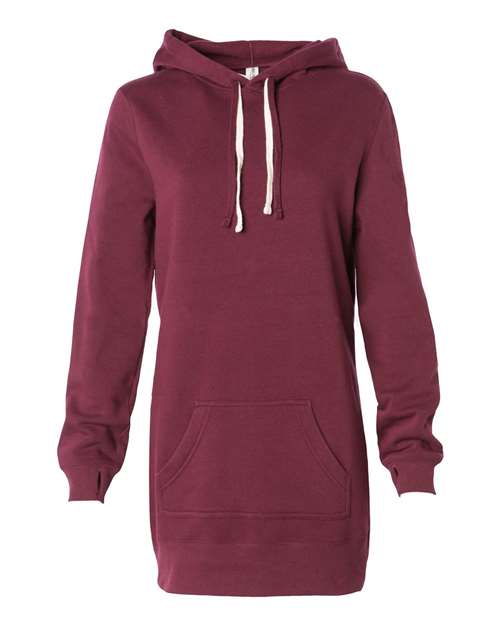 Independent Trading Co. Women’s Special Blend Hooded Sweatshirt Dress PRM65DRS