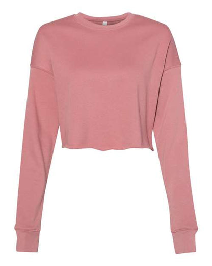 BELLA + CANVAS Women's Crop Fleece Crewneck Sweatshirt 7503