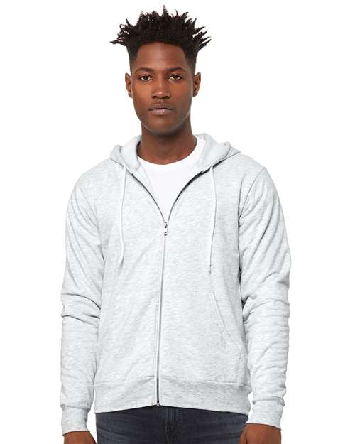 BELLA + CANVAS Unisex Sponge Fleece Full-Zip Hoodie Sweatshirt 3739
