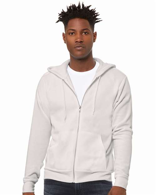 Unisex Sponge Fleece Full-Zip Hoodie Sweatshirt