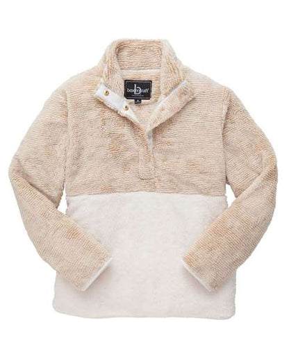 Unisex Fuzzy Half-Snap Fleece Pullover