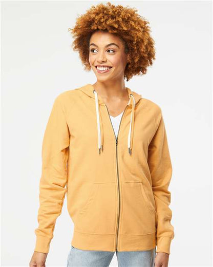Independent Trading Co. Unisex Icon Lightweight Loopback Terry Full-Zip Hooded Sweatshirt SS1000Z