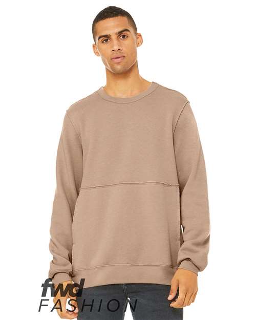 BELLA + CANVAS FWD Fashion Raw Seam Crewneck Sweatshirt 3743