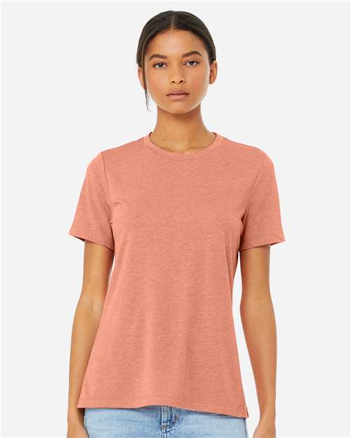 BELLA + CANVAS Women’s Relaxed Fit Heather CVC Tee 6400CVC