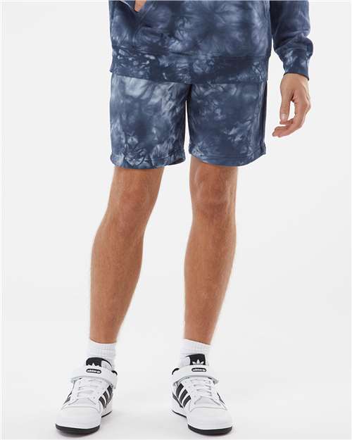 Independent Trading Co. Unisex Tie-Dyed Fleece Shorts PRM50STTD