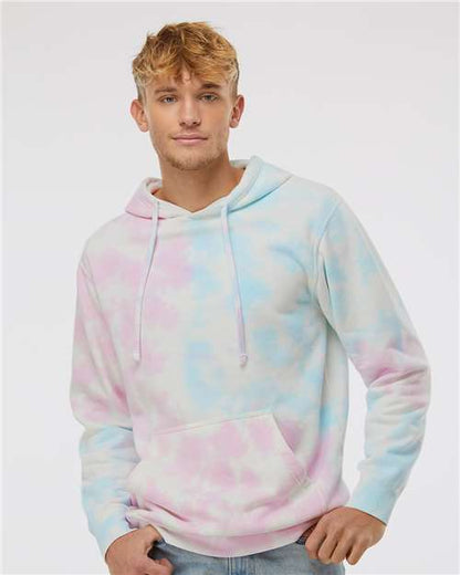 Independent Trading Co. Unisex Midweight Tie-Dyed Hooded Sweatshirt PRM4500TD