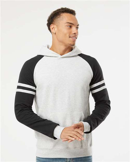 Unisex Nublend® Varsity Colorblocked Raglan Hooded Sweatshirt