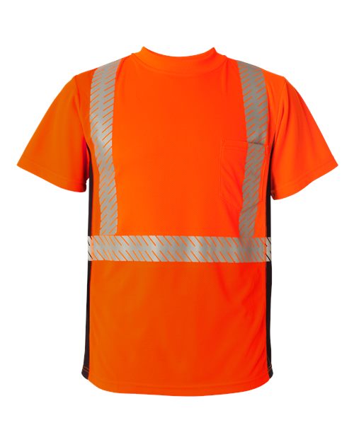 Kishigo Unisex Premium Black Series® Breathable Tape Class 2 T-Shirt 9114-9115