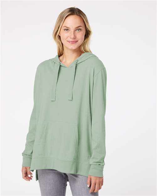 Women's Sueded Jersey Hooded Sweatshirt