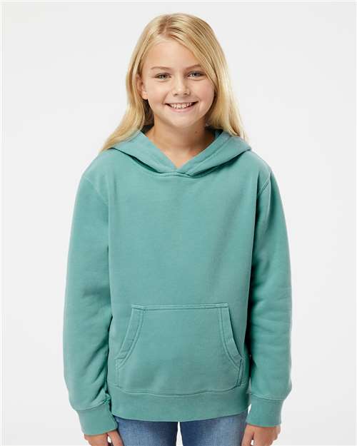 Independent Trading Co. Youth Midweight Pigment-Dyed Hooded Sweatshirt PRM1500Y