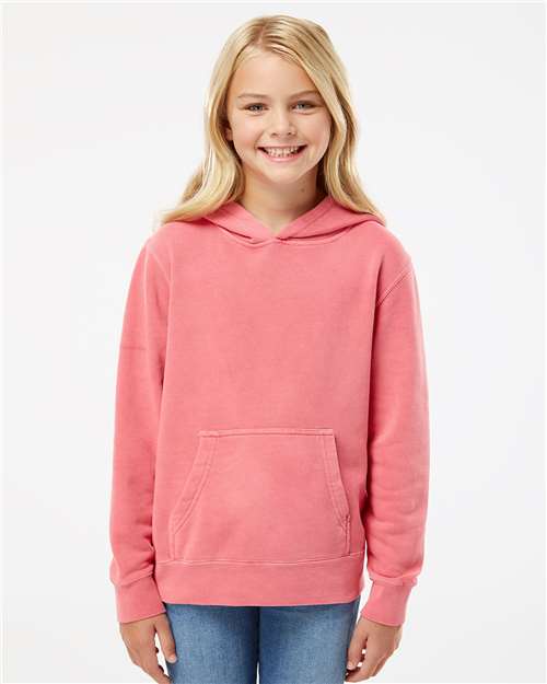 Independent Trading Co. Youth Midweight Pigment-Dyed Hooded Sweatshirt PRM1500Y
