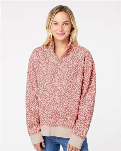 Women's Sueded Fleece Quarter-Zip Sweatshirt