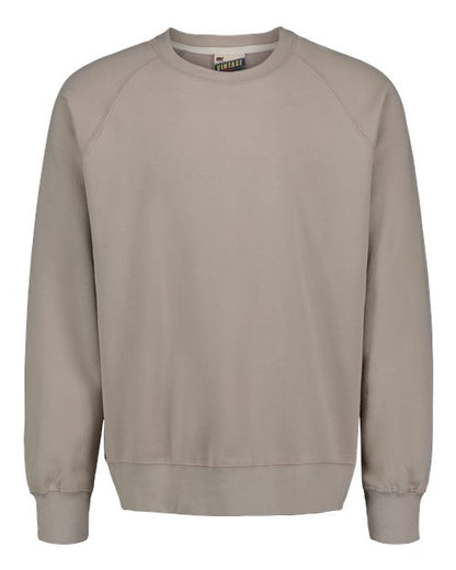 Men's Vintage Fleece Raglan Crewneck Sweatshirt