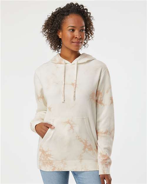 Independent Trading Co. Unisex Midweight Tie-Dyed Hooded Sweatshirt PRM4500TD