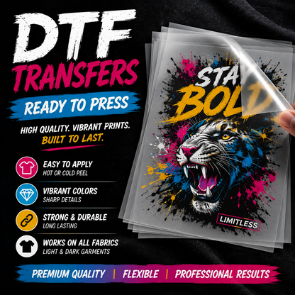 DTF Transfer Ready to Press