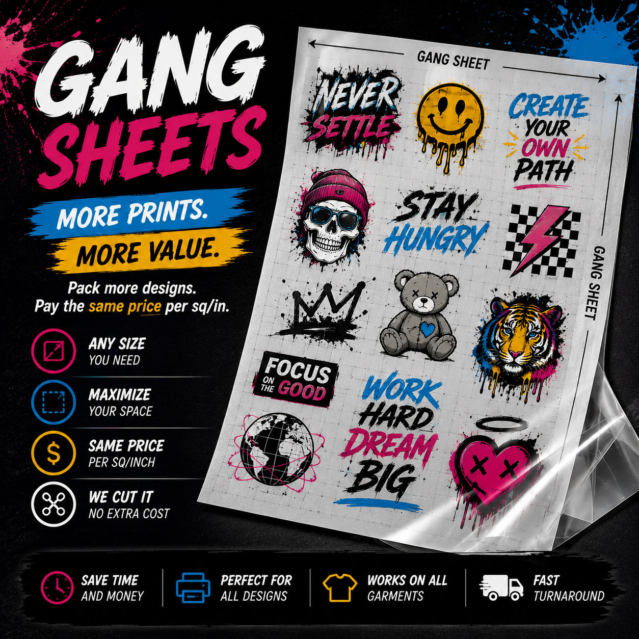 DTF Transfer Gang Sheets